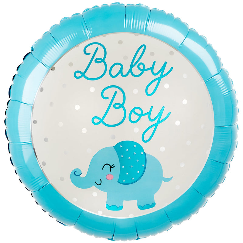 18" FOIL - BABY BOY ELEPHANT