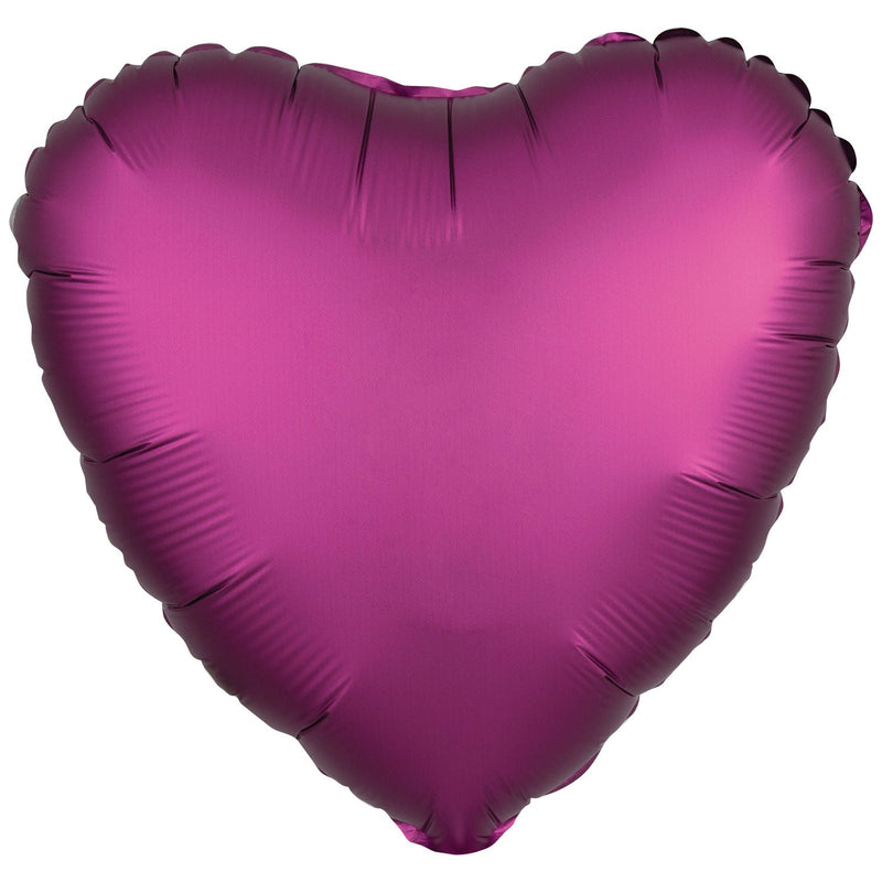 METALLIC - HEART - FUCHSIA