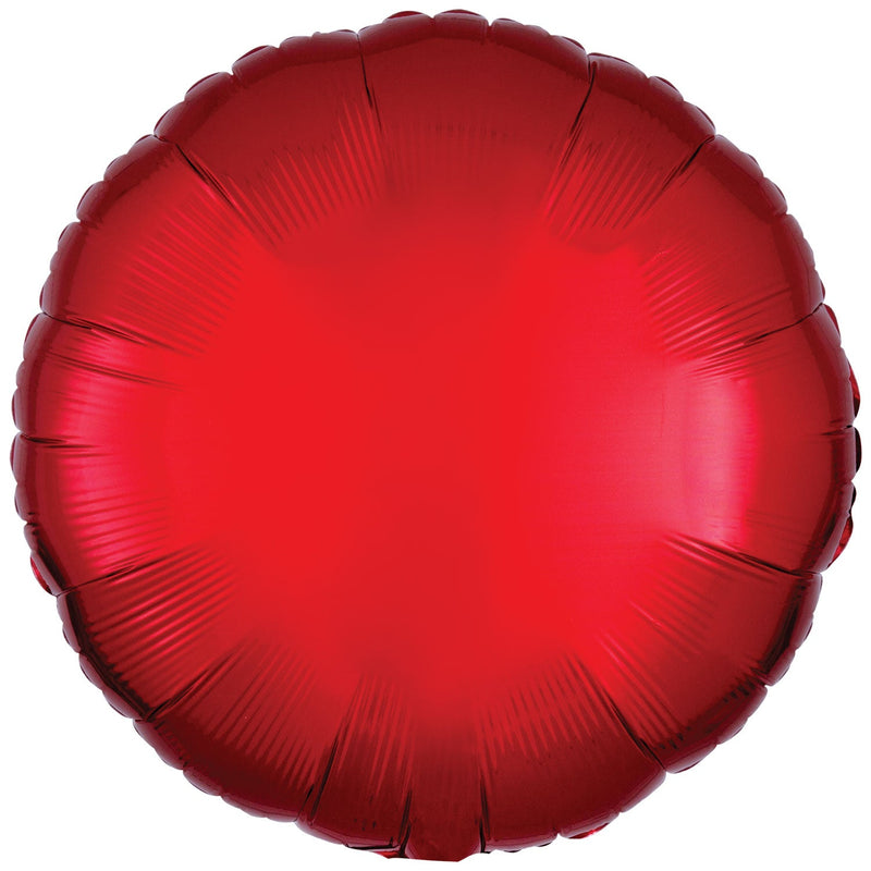 METALLIC - CIRCLE - RED