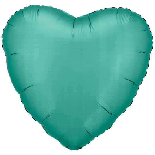 SILK LUSTRE - HEART - JADE GREEN