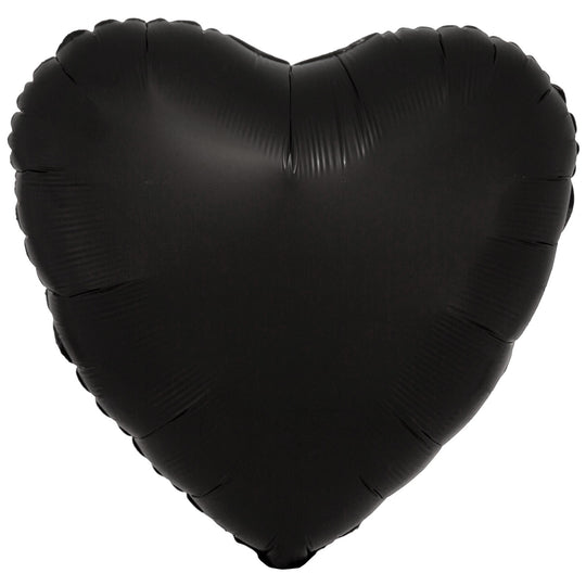 SILK LUSTRE - HEART - BLACK