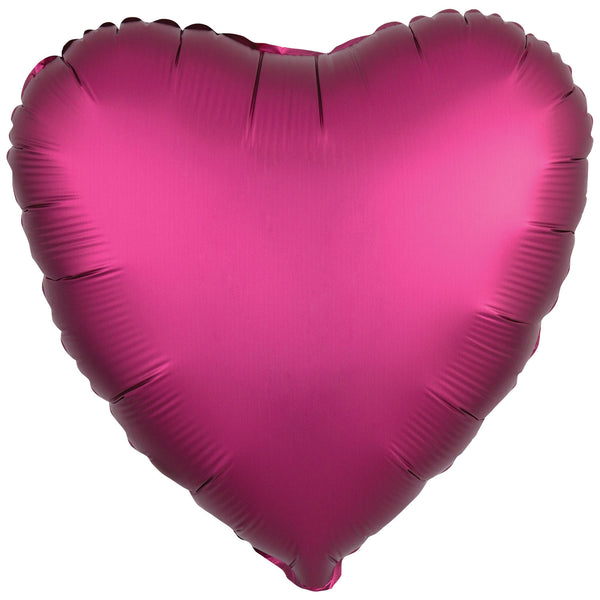 SILK LUSTRE - HEART - POMEGRANATE - Partica Party