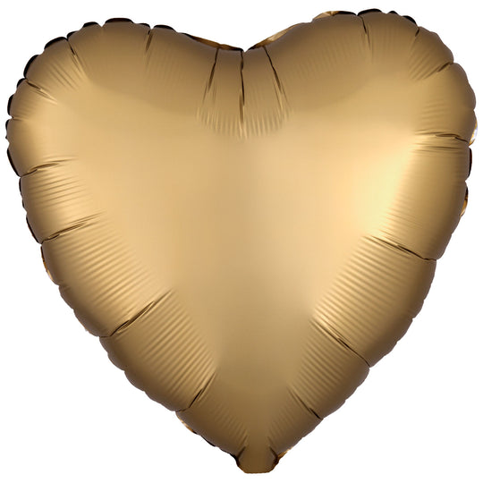 SATIN LUXE - HEART - GOLD