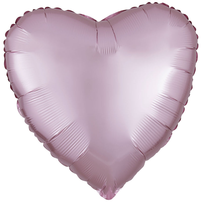 SILK LUSTRE - HEART - PASTEL PINK