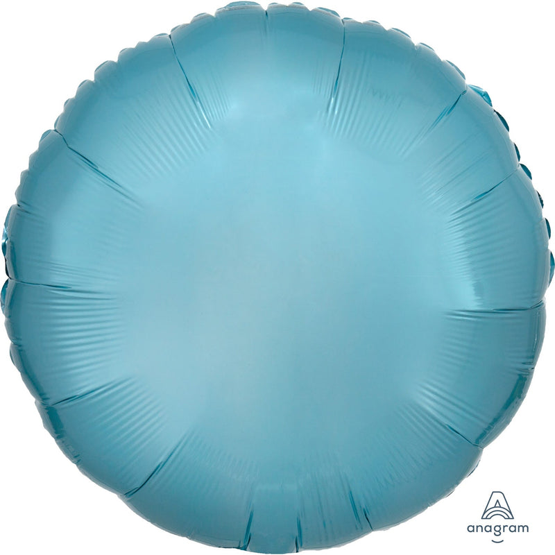 METALLIC - CIRCLE - PEARL PASTEL BLUE