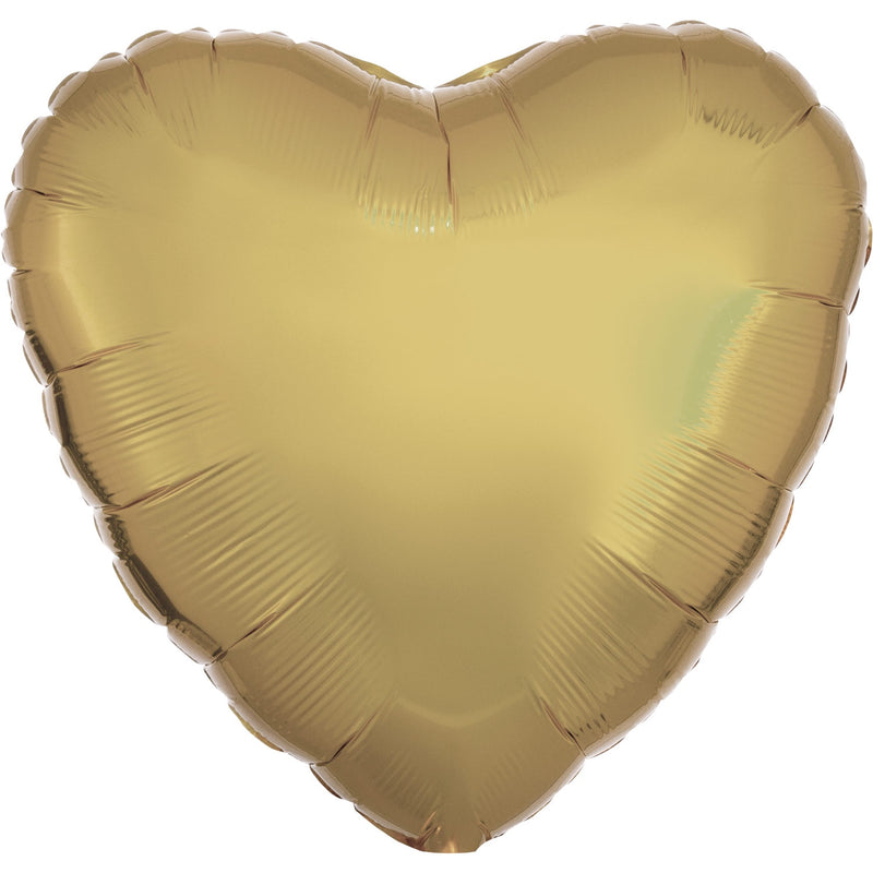 METALLIC - HEART - WHITE GOLD