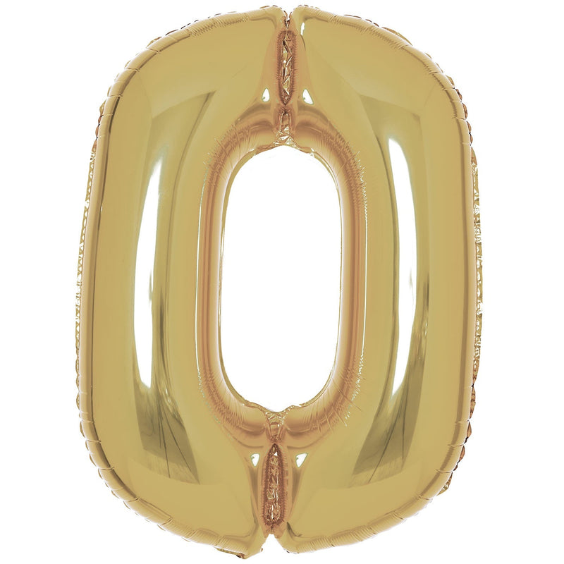 JUMBO NUMBER - 0 - WHITE GOLD