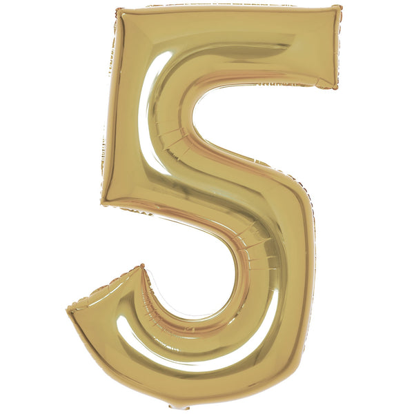 JUMBO NUMBER - 5 - WHITE GOLD