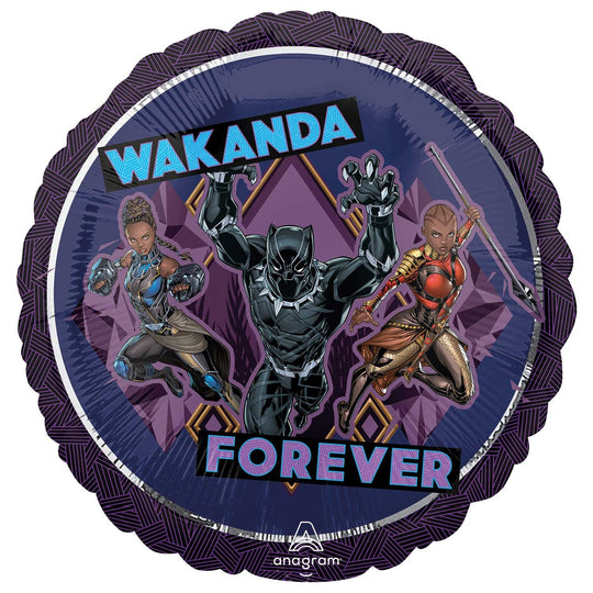 18" FOIL - BLACK PANTHER "WAKANDA FOREVER"