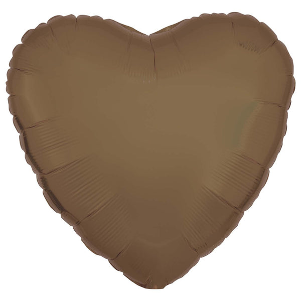 SILK LUSTRE - HEART - TRUFFLE