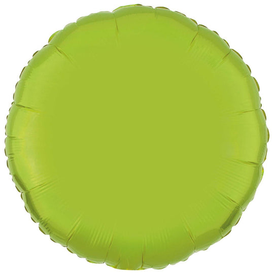 METALLIC - CIRCLE - LIME GREEN