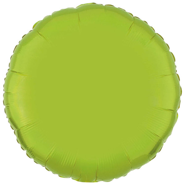 METALLIC - CIRCLE - LIME GREEN