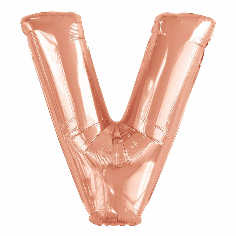 JUMBO LETTER - V - ROSE GOLD - Partica Party