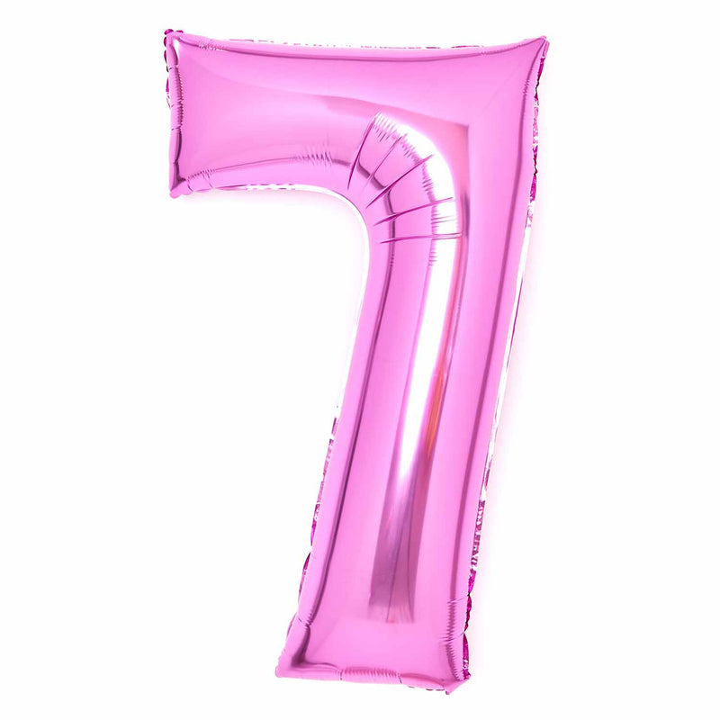 JUMBO NUMBER - 7 - PINK - Partica Party