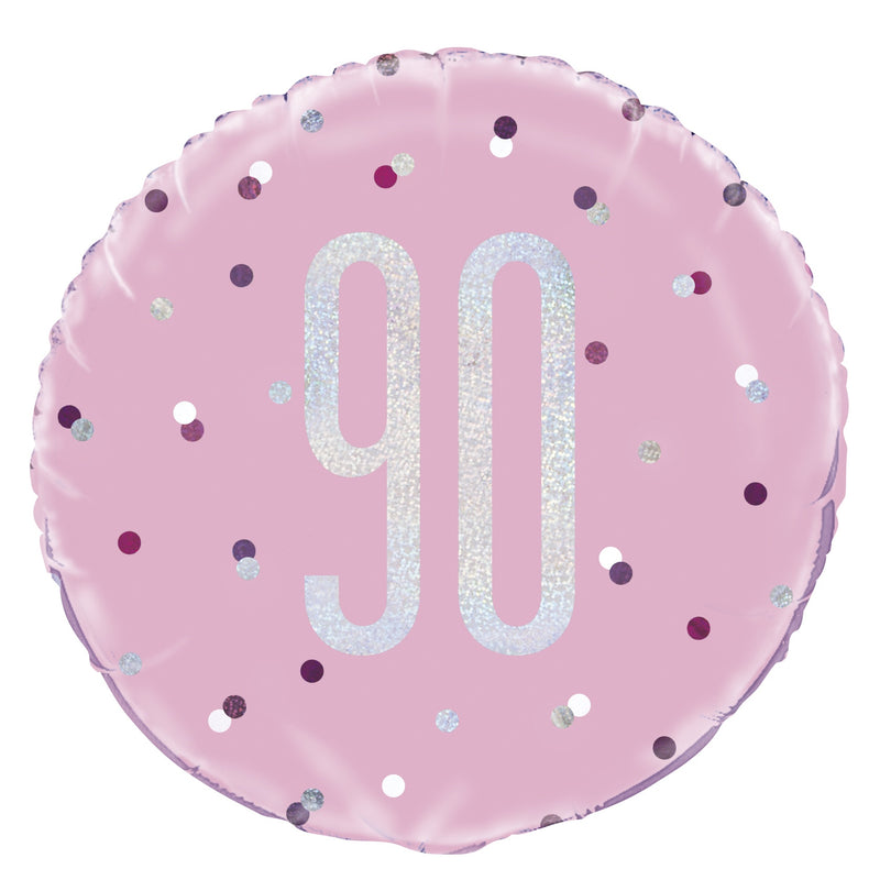 18" FOIL - 90th - PINK