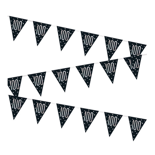 BUNTING - 100th - BLACK