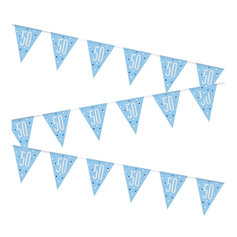BUNTING - 50th - BLUE