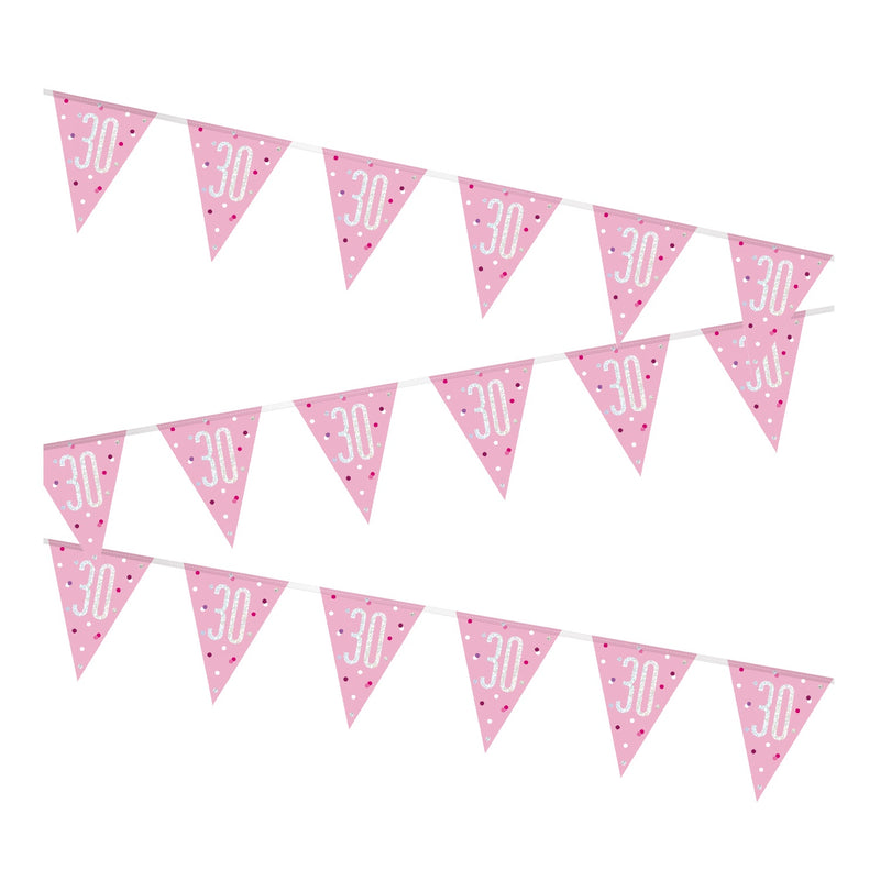 BUNTING - 30th - PINK