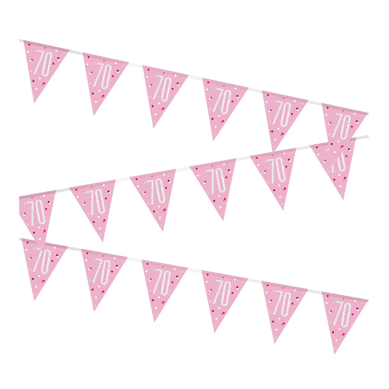 BUNTING - 70th - PINK