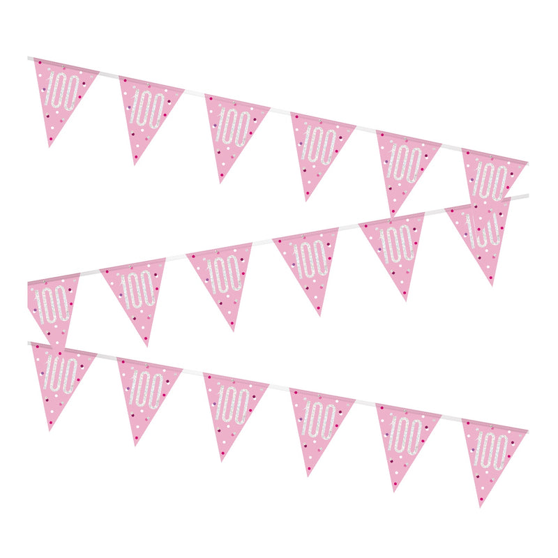 BUNTING - 100th - PINK