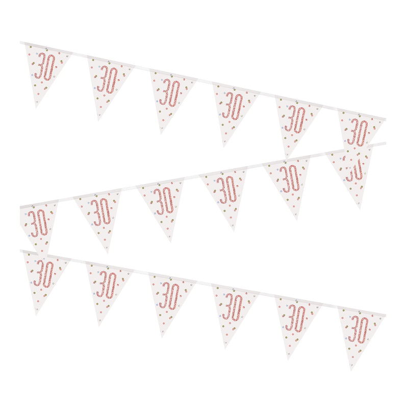 BUNTING - 30th - ROSE GOLD