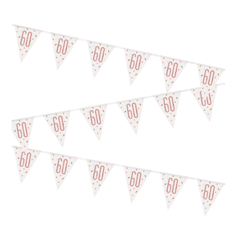 BUNTING - 60th - ROSE GOLD