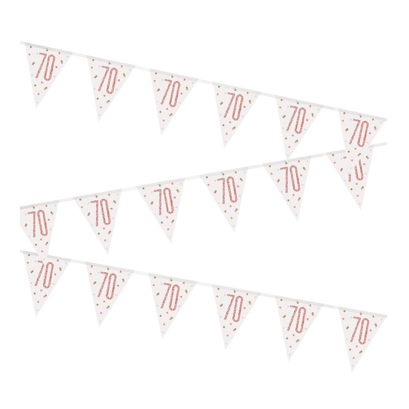 BUNTING - 70th - ROSE GOLD