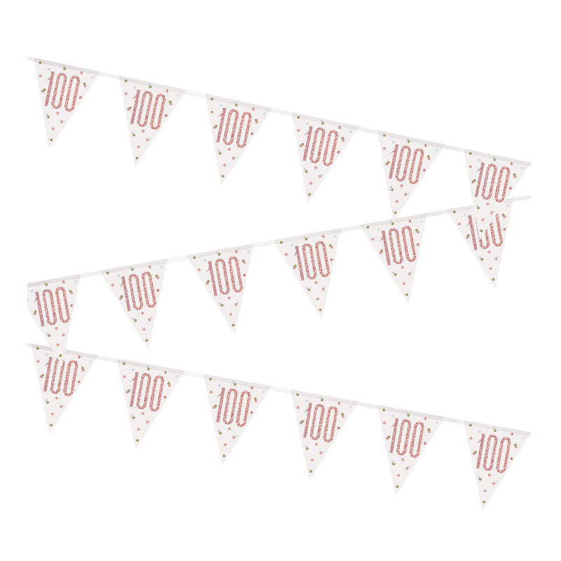 BUNTING - 100th - ROSE GOLD