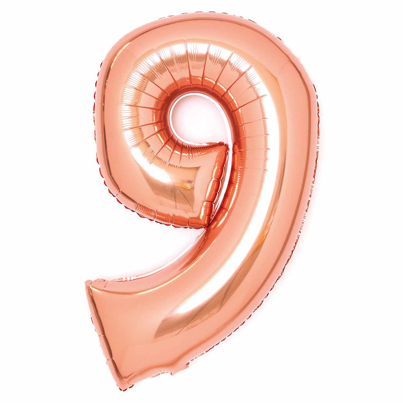JUMBO NUMBER - 9 - ROSE GOLD - Partica Party