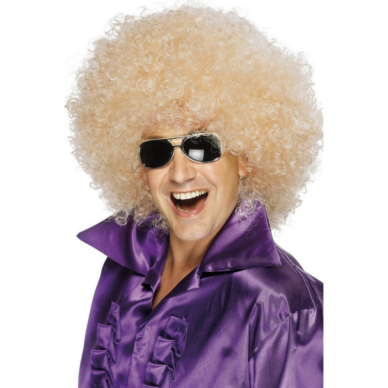 AFRO WIG, MEGA-HUGE - BLONDE-THEMED WIGS-Partica Party