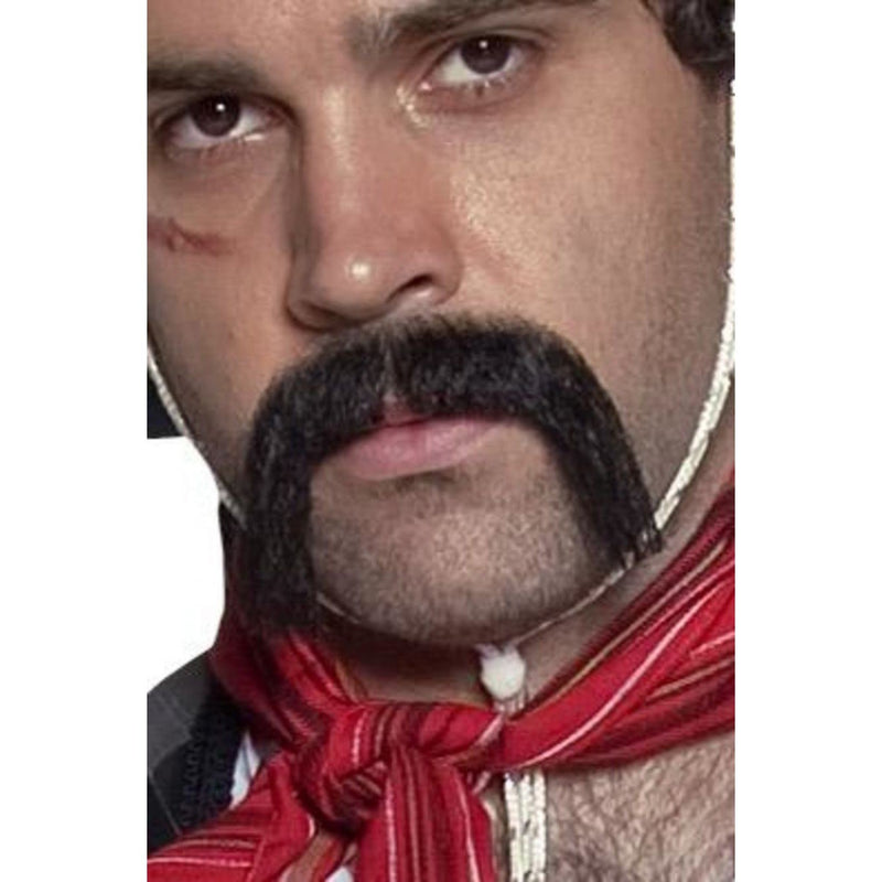 AUTHENTIC WESTERN MEXICAN HANDLEBAR MOUSTACHE-BEARDS & MOUSTASHES-Partica Party