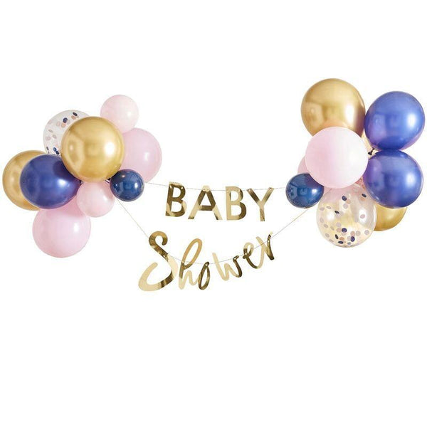 BABY SHOWER - GOLD BALLOON BUNTING KIT-General-Partica Party