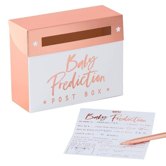 BABY PREDICTION POST BOX - ROSE GOLD