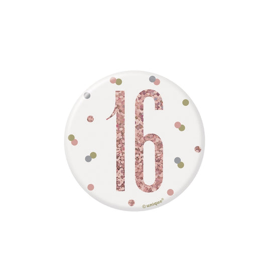 BADGE - 16th - ROSE GOLD
