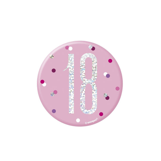 BADGE - 18th - PINK
