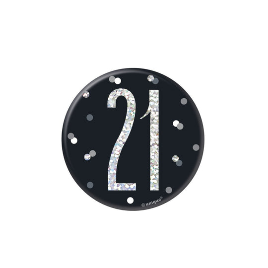 BADGE - 21st - BLACK