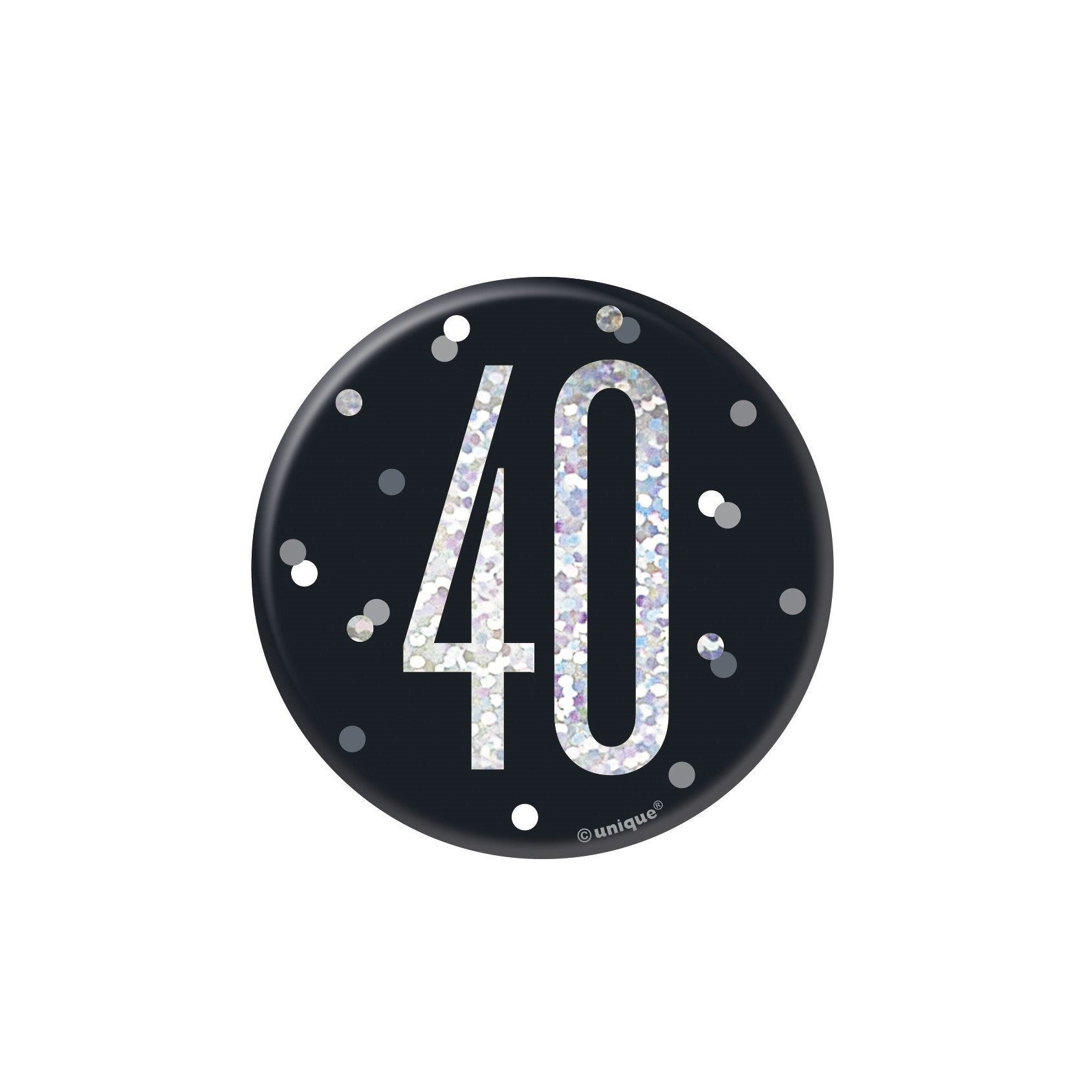 BADGE - 40th - BLACK – Partica