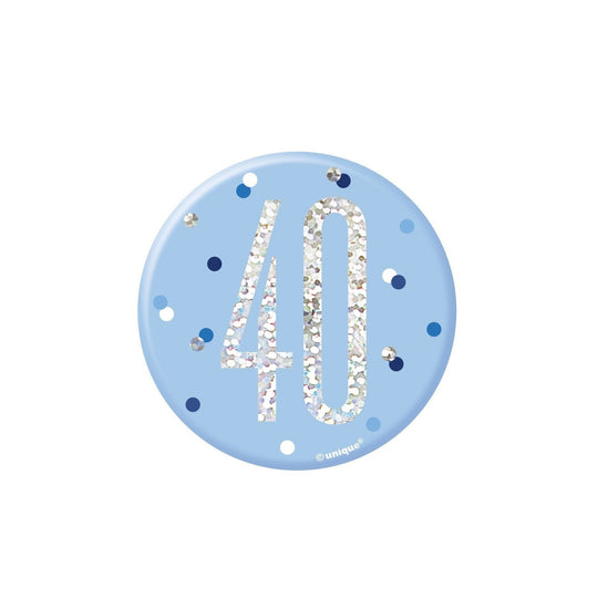 BADGE - 40th - BLUE