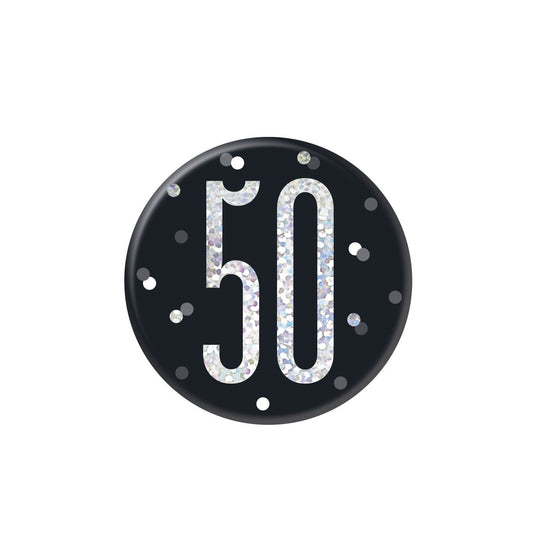 BADGE - 50th - BLACK