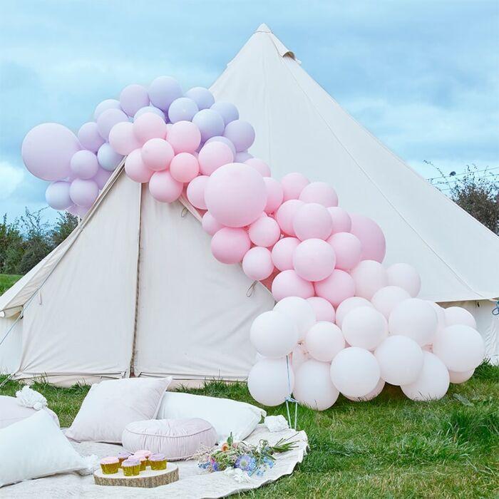 BALLOON ARCH KIT - LUXE PASTEL PINK AND PURPLE-BALLOON ARCH-Partica Party