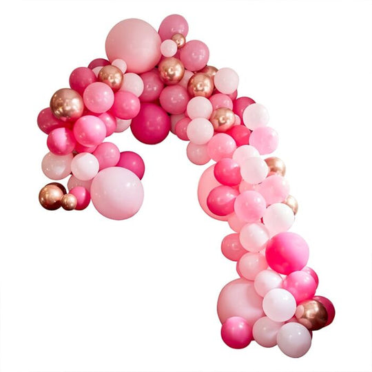 BALLOON ARCH KIT - LUXE PINK AND ROSE GOLD