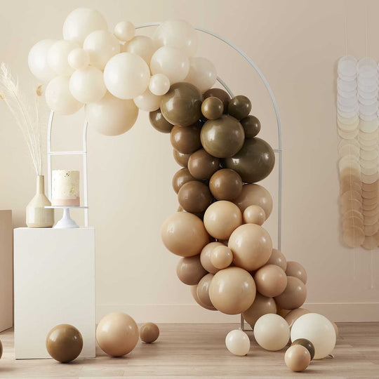 BALLOON ARCH KIT - NUDE & BROWN