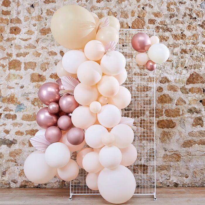 BALLOON ARCH KIT - PAMPAS, WHITE, PEACH AND ROSE GOLD-BALLOON ARCH-Partica Party