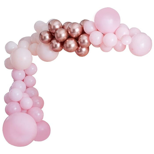 BALLOON ARCH KIT - PINK AND ROSE GOLD