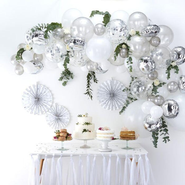 BALLOON ARCH KIT - SILVER-BALLOON ARCH-Partica Party