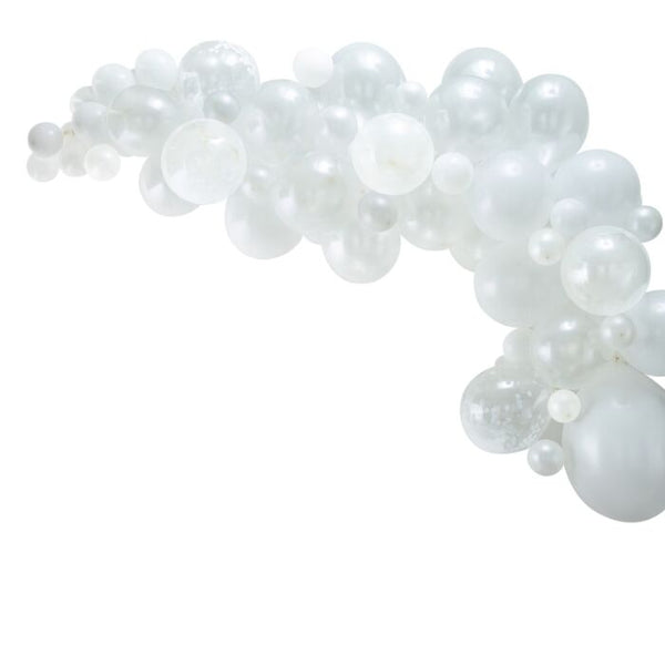 BALLOON ARCH KIT - WHITE-BALLOON ARCH-Partica Party