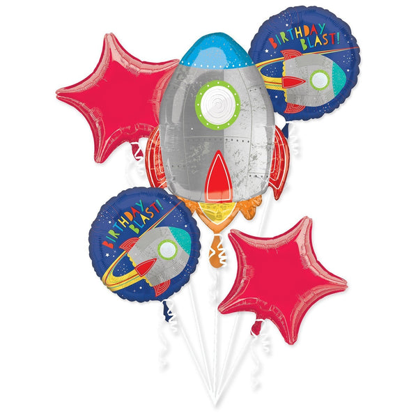 BALLOON BOUQUET - BLAST OFF BIRTHDAY-BALLOON BOUQUET-Partica Party