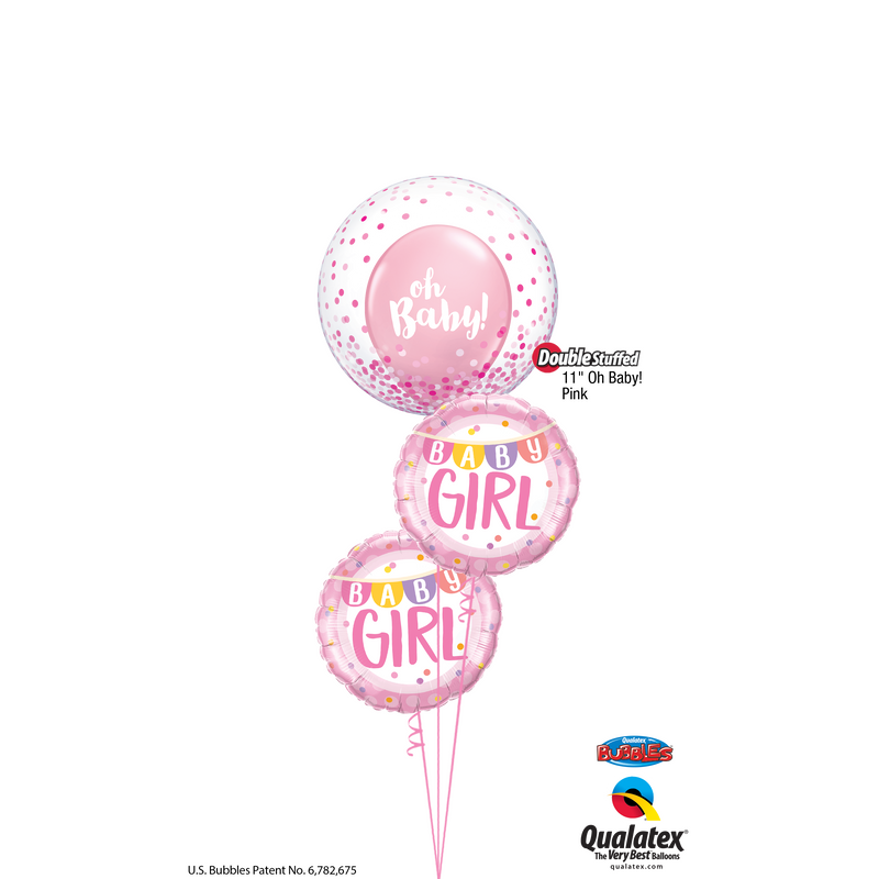 BALLOON BOUQUET - OH, BABY! PINK CONFETTI-BALLOON BOUQUET-Partica Party