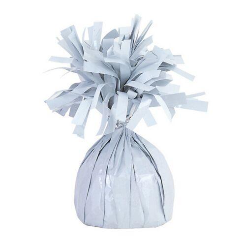 BALLOON WEIGHT - WHITE - FOIL-BALLOON WEIGHT-Partica Party
