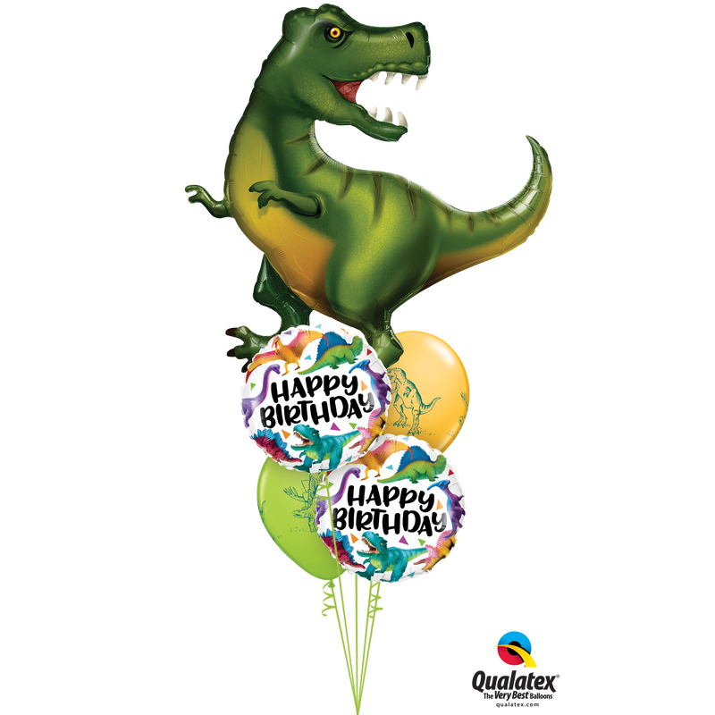 BOUQUET - HAVE A DINO-RRIFIC BIRTHDAY!-BALLOON BOUQUET-Partica Party